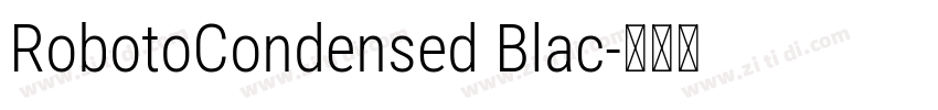 RobotoCondensed Blac字体转换